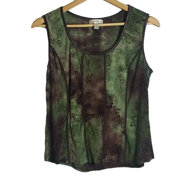 Green and Brown Top By Dress Barn - Picture 1 of 7